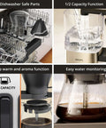 8 Cup Drip Coffee Maker With SCA Certification And Blooming Technology For Barista Quality showing various features