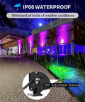 Outdoor house lit by 42W RGBW Wall Washer Lights IP66 Waterproof With Remote Control 3350 Lumen Color Changing Wash Flood Bar
