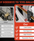 Comparison of traditional and Laser Chain Alignment Tool for Motorcycles ATVs Dirt Bikes and Go Karts with CNC aluminum build.