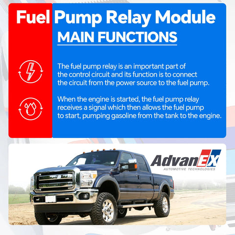 Fuel Pump Relay Module For Ford E150 E250 E350 E450 Edge Escape Transit Police Interceptor Lincoln MKS MKT Navigator Mercury Milan Mariner Replaces 601225 Plug N Play