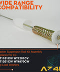 Washer Suspension Rod Kit Assembly For LG Top Load Washers Replacement 4 Piece Set Compatible With WT1101CW WT1201CV