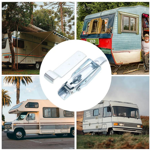 Heavy Duty Over Center Toggle Latch Kit For RV Doors And Caravans, Rust Resistant Metal Gate Latch with RVs and trailers