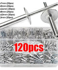 240 Piece Aluminum Alloy Rivets And Fasteners Set For Home Projects Auto And Furniture Use Dome Head Blind Rivets