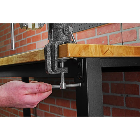 Portable Clamp-On Third Hand Vise With One And A Half Inch And Two And A Half Inch Jaws That Rotates And Swivels For Jewelry Making