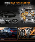 Must Have Drive Belt Tensioner Kit With Serpentine Belt And Idler Pulley To Fix That Rattling Sound, Perfect For Ram 1500 And Classic Models From 2013 To 2022 V8 5.7L Ohv Engine Only Replaces 38323, belt tensioner kit with serpentine belt and idler pulley