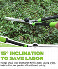 23 Inch Hedge Trimmers With Chrome Plated Steel Blades And Ergonomic Handle For Quick Pruning Of Bushes