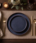Top Tier Real Deal 12 Piece Stoneware Dinnerware Set With Sleek Matte Finish Includes Four Dinner Plates Salad Dishes And Cereal Bowls Lead Free Game Changer Kitchen Essentials on elegant table setting.