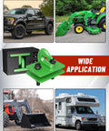 Three Eighths Inch Tractor Bucket Grab Hook Set With Backer Plate on truck, tractor, RV, UTV applications