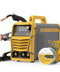 Gasless Flux Core MIG Welder 3 In 1 With MIG Stick And Lift TIG Capabilities 110V DC Inverter LCD Display 135A Output