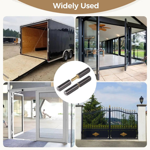 10 Pack Weldable Barrel Hinges 2 1/4 In Heavy Duty Weld On Door Hinges For Swing Doors Windows Trailer Ramps And Gates