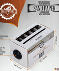 Pro Grade Mesh Sandpaper Variety Pack With Dispenser Five Piece 180 240 320 400 600 Grits For Woodworking Dust Free Clog Resistant Sanding