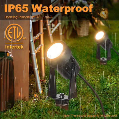 Low Voltage Outdoor Landscape Lights For Quick Safe Yard Vibes, 65.6Ft Wired LED Uplight Kit With Plug In Transformer, IP65 Waterproof