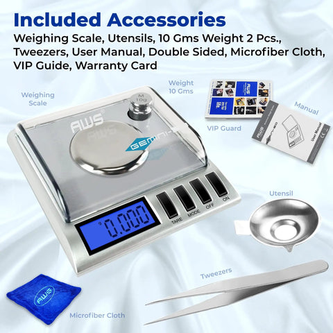 Pocket Size Digital Scale 20g Capacity With 0.001g Precision For Jewelry Gems Gold Carats And Powders On The Go, accessories included