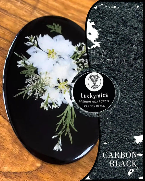 Dope Carbon Black Mica Powder For Epoxy Resin And Nail Polish With Top Shelf Pearlescent Pigment For Candle And Soap Making Bath Bombs And Hair Care Featuring Legit DIY Craft Supplies