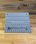 Heavy Duty Benchtop Or Wall Mount Bit Organizer For One Quarter Inch Hex Shank Bits And More, Neatly Stows Up To 75 Tools