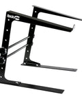 Portable DJ Laptop Stand With Adjustable Height, Anti Slip Surface, and Ventilated Steel Frame, side view