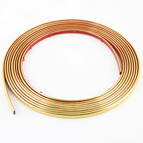 32.8Ft Peel And Stick Molding Trim For Mirror, Wall, Ceiling, Floor, Cabinet And Tile Edges, roll of shiny gold self adhesive trim