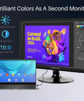 17.3 Inch HD Plus Monitor With HDMI VGA Built In Speakers 60Hz Refresh 5ms Response Time VESA Mountable with vibrant display