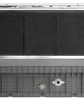Compact Countertop Dishwasher With No Sweat Faucet Hookup Six Place Setting Capacity Six Rapid Wash Cycles Heavy Duty Silverware Tray Matte White Build back view showing internal components.