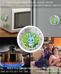 Colorful Meadow Rabbit Countdown Timer for Kitchen and Classroom All In One Timekeeper with Rotating Dial Time Saver Durable Stainless Steel