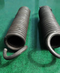 Pro Grade Heavy Duty Extension Springs Eleven Inch Hook To Hook By 1.94 Inch Outside Diameter 0.331 Chrome Silicone Steel built tough for garage doors.