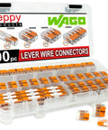 Lever Nut Wire Connector Set 90-Piece Compact Splice Kit With Case for fast wiring of solid, stranded, and flexible wires