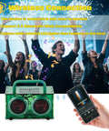 Bluetooth Speaker Kit With LED Light For Kids And Teens Build Your Own Portable Speaker In Green Transparent Acrylic Case in use