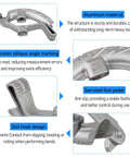 Heavy Duty 1/2 Inch Emt Conduit Bender Head With 3/4 Inch Pipe Handle showing aluminum material, precision angle markings, slot hook design.
