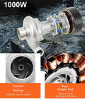 Rugged 1000W Hydroelectric Generator with pure copper core and durable aluminum alloy build for off-grid camping