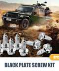 8 Pack License Plate Screw Kit For Most Cars In 304 Stainless Steel Hex Head Self Tapping Bolts Rust Proof Silver Frame Accessories