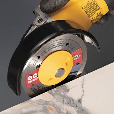Heavy Duty Grinder Flange Nut For Tile Mitering, Plastic Grind Shield With 5/8-11 Thread Arbor, Angle Grinder Cone Deflector