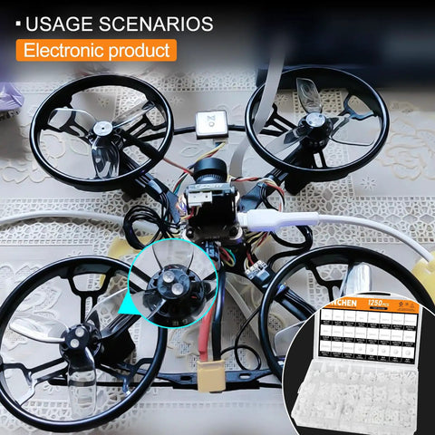 Drone showcasing the Knockout 1250 Piece White Nylon Phillips Bolt And Nut Assortment Kit For Smooth Pcb Wiring Featuring Tough As Nails M2 Through M6 Metric Threads And Flush Heads.