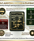 Pocket Morse Code Trainer Pro With LED Audio Telegraph Interactive Practice Tool Real Time Feedback Record And Playback PCB Learning Gear For Ham Radio Enthusiasts showing control features and indicators.