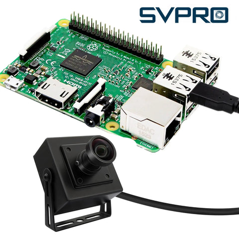 1080P 120FPS High Speed USB Camera With M12 Wide Angle 12MP IMX577 Sensor Lightburn Compatible, shown with Raspberry Pi