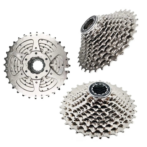 10 Speed Hyperglide Bike Cassette CS-HG500-10 11-32T for Mountain Folding and Commuter Bikes, anti chain drop teeth