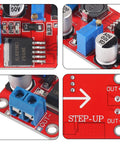 4 Pack XL6019 Boost Converter Module 5A DC To DC Step Up Power Supply From 3 To 35V In To 5 To 40V Out Adjustable Regulator