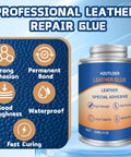 Metal can of Leather Repair Glue Cement With Brush For Purses, Sofas, Furniture, Car Seats And Shoes, waterproof, 120ml