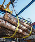 Two Pack Beefy 10 Ft Nylon Lifting Slings 1 Inch Wide Heavy Duty Web Straps With Flat Eye Ends lifting logs