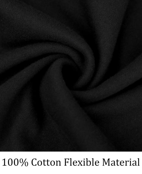 Close-up of black flexible material showcasing 100% cotton texture for American Made Style Heavy Duty Long Sleeve Fr Work Henley Shirt For Men Built Different 7 Oz Flame Resistant Shop Gear.