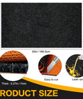Heavy Duty Oil Spill Mat For Garage Floors 64 By 32 Inches With Rubber Backing and Detailed Features