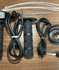 Full Twist Ebike Throttle With Rolling Bearing And 59 Inch Cable, Plug And Play Grip Kit For Electric Dirt Bikes, ignition switch