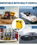 Compatible with vehicles graphic highlighting Beefy Portable Tank With Line For Generators And Marine Use 6.34 Gallon 24 L