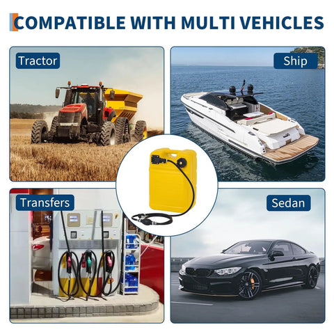 Compatible with vehicles graphic highlighting Beefy Portable Tank With Line For Generators And Marine Use 6.34 Gallon 24 L