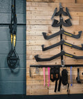 Make Your Garage Gym Setup Look Dope With These Hella Solid Lat Pulldown Bar Storage Hooks Designed To Hold Heavy Weights And Keep Your Workout Zone Totally Tidy. Wall-mounted lat pulldown bar organizer with steel hooks.