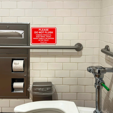 Please Do Not Flush Sign For Bathrooms Classic Framed Etiquette Notice 4 By 6 Inch Brushed Silver Frame 1 Pack Keeps Your Pipes Flowing By Reminding Guests Not To Flush Wipes Diapers Or Trash