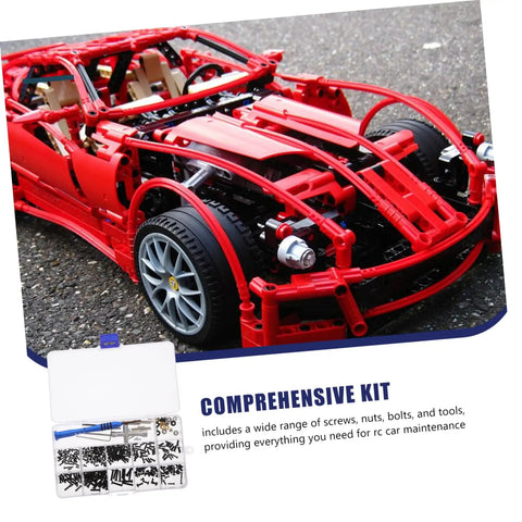 All In One Pro Grade RC Car Screw Tool Kit With Nuts Bolts Fasteners Gasket Repair Tools In A Durable Accessory Box