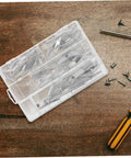 Heavy Duty Toggle Bolts And Wing Nut Kit For Drywall And Hollow Doors, 32 Piece Anchors And Screws Set with screws in plastic case