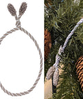 Decorative Twist Ties 6 Pack 20 Inches Taupe And White For Hanging Garland Lights And Other Decorations Easy On Banisters And Railings