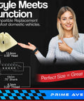 Image showing Black Oxide Stainless Steel License Plate Screws With Nylon Inserts Keep Front And Rear Plates Secure For Most Cars Frames And Covers Set Of Four That Stay Put Through Weather And Vibration display with dimensions and features.