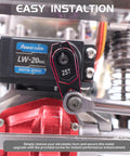 Beefy 25T Aluminum Servo Horn installed on RC car, heavy duty 6061 alloy, 25 tooth spline fits Traxxas Tamiya Axial HSP Wltoys and more